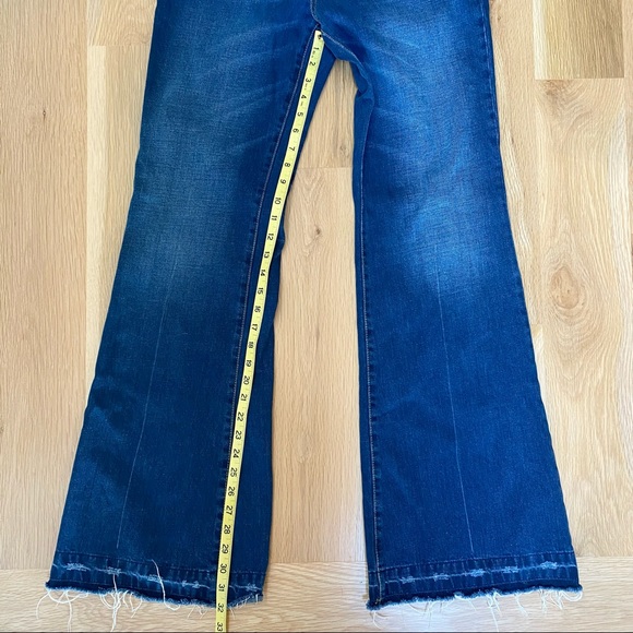 MANGO | High Rise Flare Released Hem Jean Pants - Picture 7 of 9